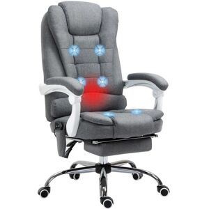 Chaise de Bureau Ergonomique Vinsetto - Gris - Fauteuil de Bureau - Publicité Chaise de Bureau Ergonomique Vinsetto - Gris - Fauteuil de Bureau - Publicité