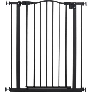 Cancello per cani PawHut - 74-80 cm, Chiusura automatica, Doppio blocco, Telaio in acciaio Cancello per cani PawHut - 74-80 cm, Chiusura automatica, Doppio blocco, Telaio in acciaio