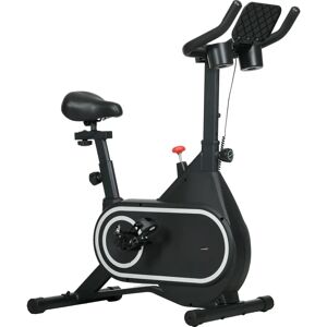 SPORTNOW Vélo d'appartement - Volant silencieux, LCD, Réglable, Tablette, Bouteille - Publicité SPORTNOW Vélo d'appartement - Volant silencieux, LCD, Réglable, Tablette, Bouteille - Publicité