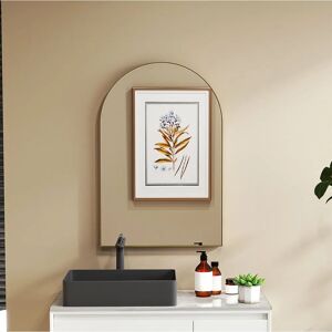 Specchio da bagno arcuato HOMCOM 60x90cm - Cornice resistente alla ruggine Specchio da bagno arcuato HOMCOM 60x90cm - Cornice resistente alla ruggine