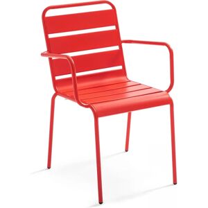 Chaise de jardin Oviala avec accoudoirs - Mobilier d'extérieur - Publicité Chaise de jardin Oviala avec accoudoirs - Mobilier d'extérieur - Publicité