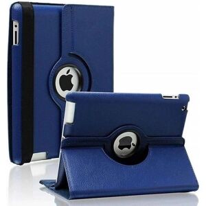 Phonillico Mørkeblå iPad Cover - 360° Roterende, Elastisk Lukning, Flere Stillinger Phonillico Mørkeblå iPad Cover - 360° Roterende, Elastisk Lukning, Flere Stillinger