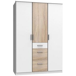 Garde-robe WIMEX VOLVERINE - 2 Portes 1 Tiroir Blanc Chêne - Publicité Garde-robe WIMEX VOLVERINE - 2 Portes 1 Tiroir Blanc Chêne - Publicité