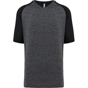 Proact PA4030 - Schwarz/Marl Dunkelgrau Raglan T-Shirt - T-Shirt Proact PA4030 - Schwarz/Marl Dunkelgrau Raglan T-Shirt - T-Shirt