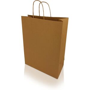 Varumärke Modell Kraftpapper Shoppingväska med Torsade Handtag - Shoppingväska Varumärke Modell Kraftpapper Shoppingväska med Torsade Handtag - Shoppingväska