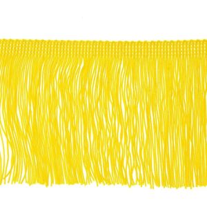Mondial Tissus - Ruban à franges jaune longueur 100 mm - Jaune - 100 mm - Ribbon Mondial Tissus - Ruban à franges jaune longueur 100 mm - Jaune - 100 mm - Ribbon