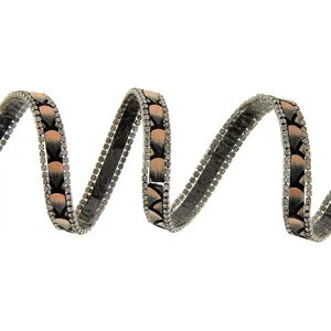Mondial Tissus - Strass Ribbon - Cuivre - Ruban thermocollant Mondial Tissus - Strass Ribbon - Cuivre - Ruban thermocollant