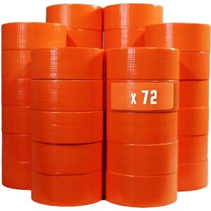 Tecplast - Ruban en Tissu Orange 50mm x 33m - Pour Tentes, Câbles & Fils - Publicité Tecplast - Ruban en Tissu Orange 50mm x 33m - Pour Tentes, Câbles & Fils - Publicité