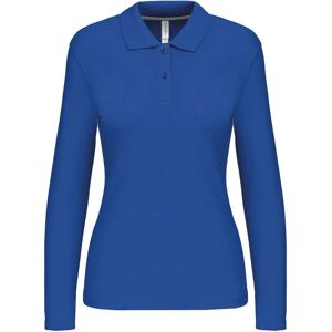 Kariban XL Blau Langarm-Poloshirt für Damen Kariban XL Blau Langarm-Poloshirt für Damen