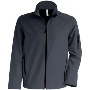 Veste Softshell KARIBAN pour Hommes - Gris - Fitness - Publicité Veste Softshell KARIBAN pour Hommes - Gris - Fitness - Publicité