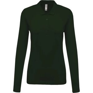 Kariban Slim Fit Long Sleeve Green Polo Shirt - Polo shirt Kariban Slim Fit Long Sleeve Green Polo Shirt - Polo shirt