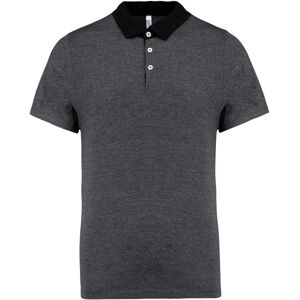 Kariban Poloshirt - Modell K260 - Baumwolle, Polyester, Grau-Schwarz Kariban Poloshirt - Modell K260 - Baumwolle, Polyester, Grau-Schwarz
