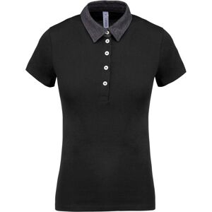 Kariban K261 Black/Dark Grey Heather Polo Jersey - Pproduct Type Kariban K261 Black/Dark Grey Heather Polo Jersey - Pproduct Type