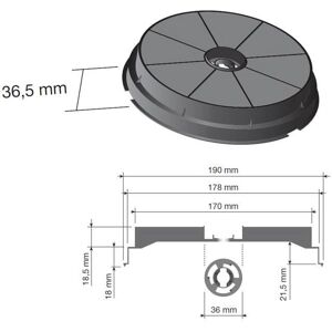 Filtre à charbon modèle CR300 Airlux - Filtre pour hotte - Publicité Filtre à charbon modèle CR300 Airlux - Filtre pour hotte - Publicité