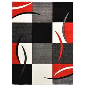 Un Amour De Tapis - Tapis 240x340cm - Rouge Géométrique - Polypropylène - Moderne - Publicité Un Amour De Tapis - Tapis 240x340cm - Rouge Géométrique - Polypropylène - Moderne - Publicité