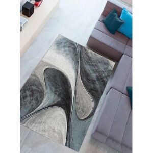 Tapis Bleu Rectangulaire Dezenco - Salon, Modèle, Matériau - Publicité Tapis Bleu Rectangulaire Dezenco - Salon, Modèle, Matériau - Publicité