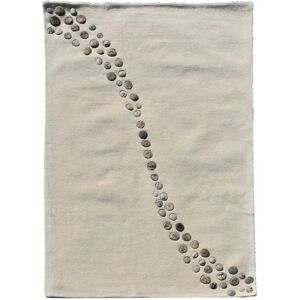 Tapis en laine beige JADOREL - Rectangulaire 160x230 cm - Motif simple - OEKO-TEX - Publicité Tapis en laine beige JADOREL - Rectangulaire 160x230 cm - Motif simple - OEKO-TEX - Publicité