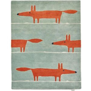 Tapis enfant en laine fait main vert et rouge - Scion - Publicité Tapis enfant en laine fait main vert et rouge - Scion - Publicité
