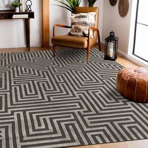Tapis Rectangulaire Gris Geométrique Guy Laroche - Tapis - Publicité Tapis Rectangulaire Gris Geométrique Guy Laroche - Tapis - Publicité
