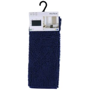 TENDANCE Tappeto in microfibra blu navy 45x75cm TENDANCE Tappeto in microfibra blu navy 45x75cm