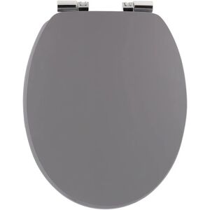 Tendance - Asiento de inodoro MDF 18 pulgadas con arresto de caída de cromo ABS Tendance - Asiento de inodoro MDF 18 pulgadas con arresto de caída de cromo ABS