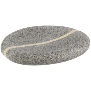 TENDANCE Graue ovale Seifenschale aus Polyresin mit Steineffekt TENDANCE Graue ovale Seifenschale aus Polyresin mit Steineffekt