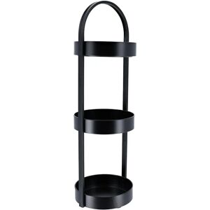 TENDANCE Aparador redondo de metal - 3 niveles - negro TENDANCE Aparador redondo de metal - 3 niveles - negro