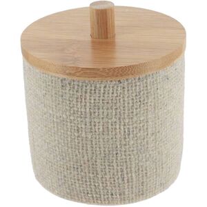 TENDANCE Scatola rotonda poliresina Beige 14x12x12 cm Bamboo Box TENDANCE Scatola rotonda poliresina Beige 14x12x12 cm Bamboo Box