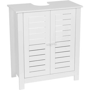 Tendance - Meuble de salle de bain MDF 2 portes blanc - Mobilier de salle de bain - Publicité Tendance - Meuble de salle de bain MDF 2 portes blanc - Mobilier de salle de bain - Publicité