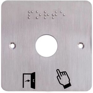 Izyx SSP201 Stainless Steel Nameplate - 19mm Diameter - 80x80mm - Gray Izyx SSP201 Stainless Steel Nameplate - 19mm Diameter - 80x80mm - Gray