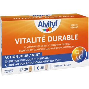 Alvityl Vitalité Durable - 56 comprimés - Jour et Nuit - Publicité Alvityl Vitalité Durable - 56 comprimés - Jour et Nuit - Publicité