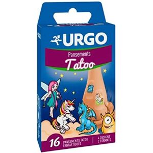 Urgo Tattoo-Effekt Kinderpflaster 16 Stück - Spaßige Wundversorgung Urgo Tattoo-Effekt Kinderpflaster 16 Stück - Spaßige Wundversorgung