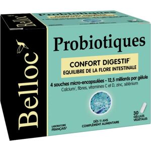 Belloc Probiotiques - Confort Digestif - Équilibre de la Flore Intestinale - 30 Gélules - Publicité Belloc Probiotiques - Confort Digestif - Équilibre de la Flore Intestinale - 30 Gélules - Publicité