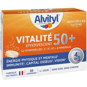 Alvityl Vitalité 50+ Comprimés Effervescents - Complément alimentaire - Publicité Alvityl Vitalité 50+ Comprimés Effervescents - Complément alimentaire - Publicité