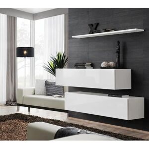 Set di mobili Meublorama switch sbii - contenitore TV, bianco lucido Set di mobili Meublorama switch sbii - contenitore TV, bianco lucido