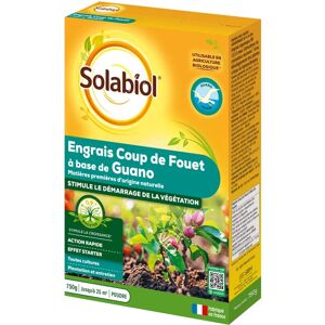 Engrais pour plantes Solabiol - Coup de Fouet au Guano - 12 x 750g - Publicité Engrais pour plantes Solabiol - Coup de Fouet au Guano - 12 x 750g - Publicité