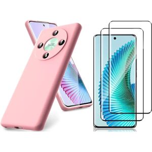 Honor - Magic 6 Lite - Silicone rose - Étui - Publicité Honor - Magic 6 Lite - Silicone rose - Étui - Publicité