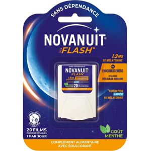 Sanofi Novanuit Flash 20 Mélatonine - Soutien au sommeil - Complément alimentaire - Publicité Sanofi Novanuit Flash 20 Mélatonine - Soutien au sommeil - Complément alimentaire - Publicité