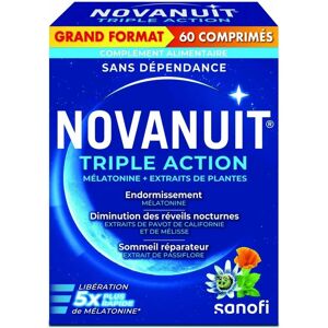 Sanofi Novanuit Triple Action - Sommeil et Stress - Compléments Alimentaires - Publicité Sanofi Novanuit Triple Action - Sommeil et Stress - Compléments Alimentaires - Publicité