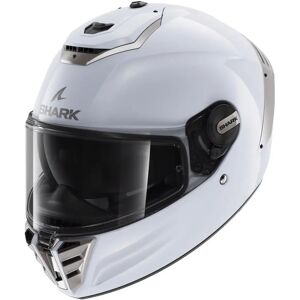 Shark Spartan RS Blank White/Silver Helmet - Motorcycle Gear Shark Spartan RS Blank White/Silver Helmet - Motorcycle Gear