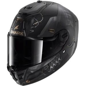 Shark Spartan RS Carbon Helmet - Black / Anthracite / Gold - Full Face Shark Spartan RS Carbon Helmet - Black / Anthracite / Gold - Full Face