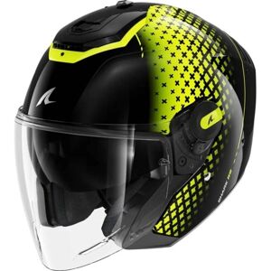 Casque ouvert Shark RS Jet - Noir / Jaune / Argent - Casque - Publicité Casque ouvert Shark RS Jet - Noir / Jaune / Argent - Casque - Publicité