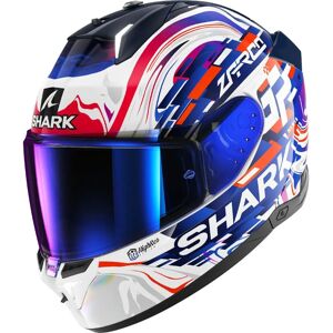 Shark Skwal i3 Full Face Helmet White / Violet / Blue - Motorcycle Helmet Shark Skwal i3 Full Face Helmet White / Violet / Blue - Motorcycle Helmet