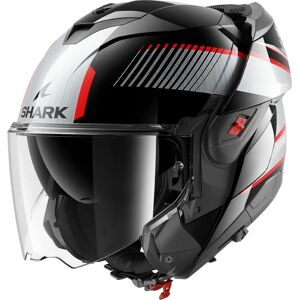 Casque Shark OXO Sikter - Noir / Anthracite / Rouge - Casque moto - Publicité Casque Shark OXO Sikter - Noir / Anthracite / Rouge - Casque moto - Publicité