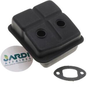 Jardiaffaires Pot d'échappement taille haies - Compatible Stihl HS81, HS86 - Remplace 4237 140 0600 - Publicité Jardiaffaires Pot d'échappement taille haies - Compatible Stihl HS81, HS86 - Remplace 4237 140 0600 - Publicité