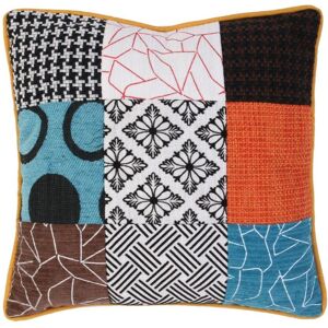 Planete Discount - Poduszka dekoracyjna - Wielokolorowe patchwork - 40x40 cm Planete Discount - Poduszka dekoracyjna - Wielokolorowe patchwork - 40x40 cm