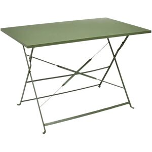 Home Deco Factory Mesa de Jardín Kaki 110x70cm Home Deco Factory Mesa de Jardín Kaki 110x70cm