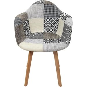 Home Deco Factory Fauteuil - Patchwork - Lot de 2 - Publicité Home Deco Factory Fauteuil - Patchwork - Lot de 2 - Publicité