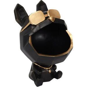 Perro Decorativo Negro de Home Deco Factory - Decoración, Resina, 23.5cm Perro Decorativo Negro de Home Deco Factory - Decoración, Resina, 23.5cm