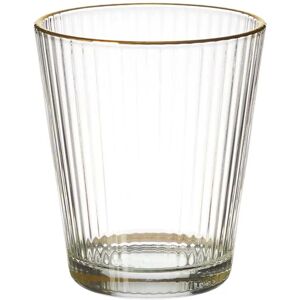 Home Deco Factory - 6 Vasos con Borde Dorado - 30cl Home Deco Factory - 6 Vasos con Borde Dorado - 30cl